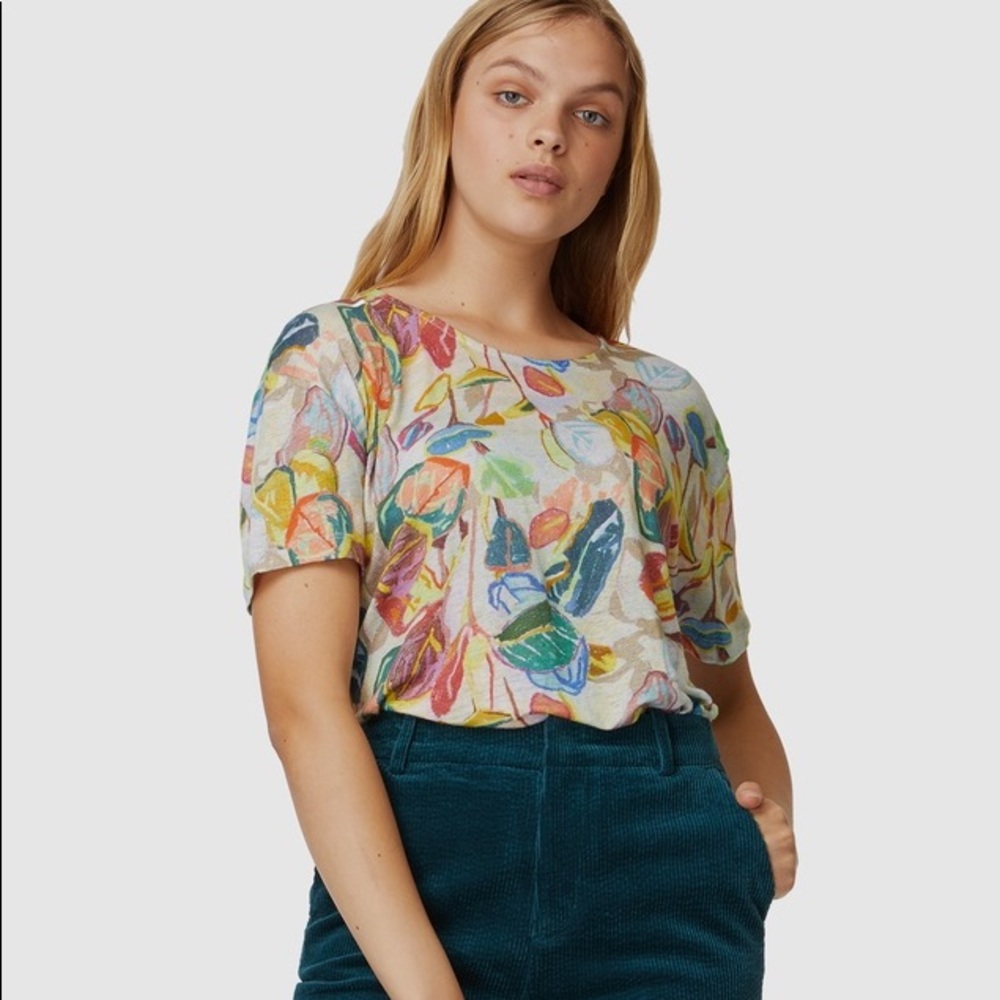 Gorman Crayon Garden Linen Tee Colorful & Bright Summer Wear